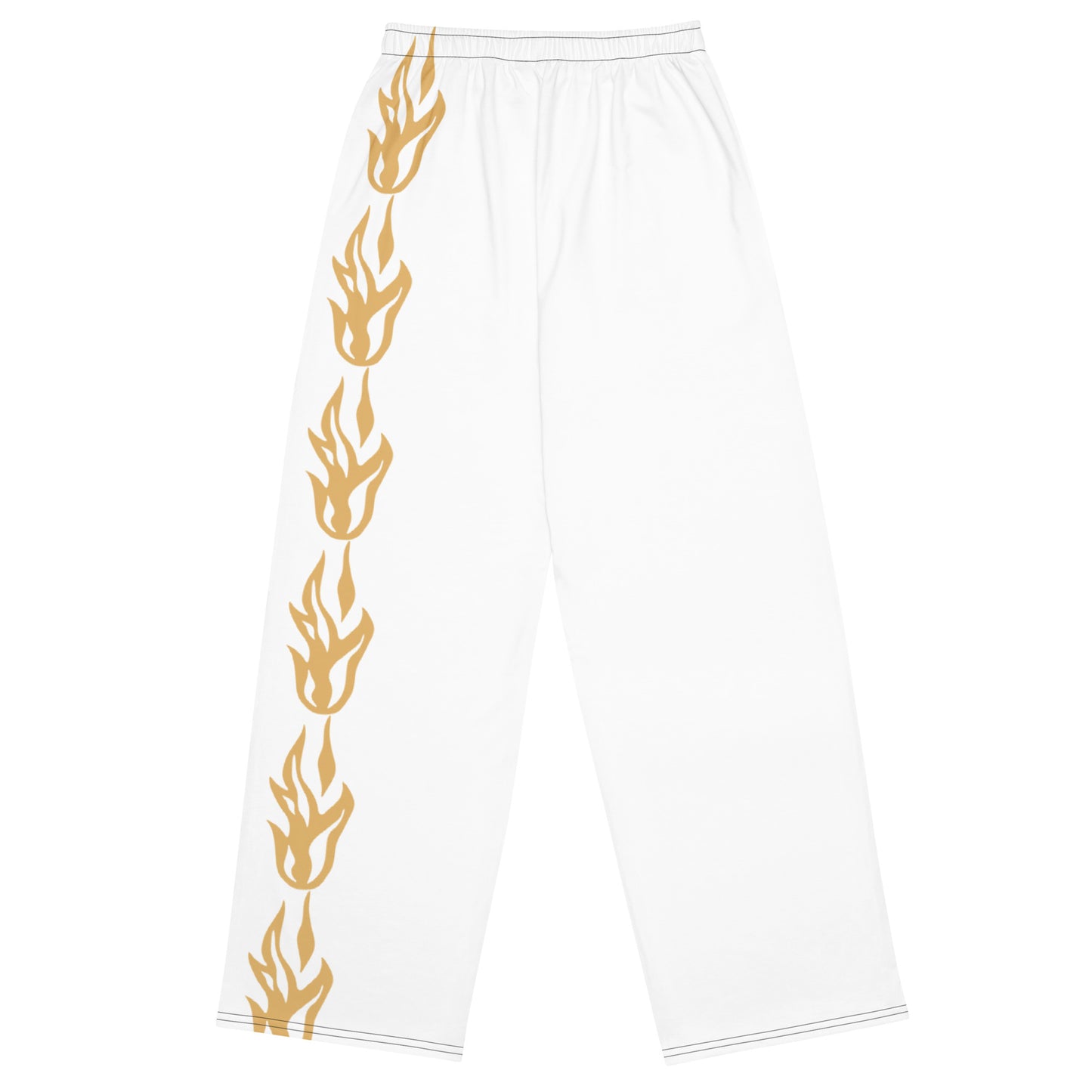 YAH unisex wide-leg pants + flame
