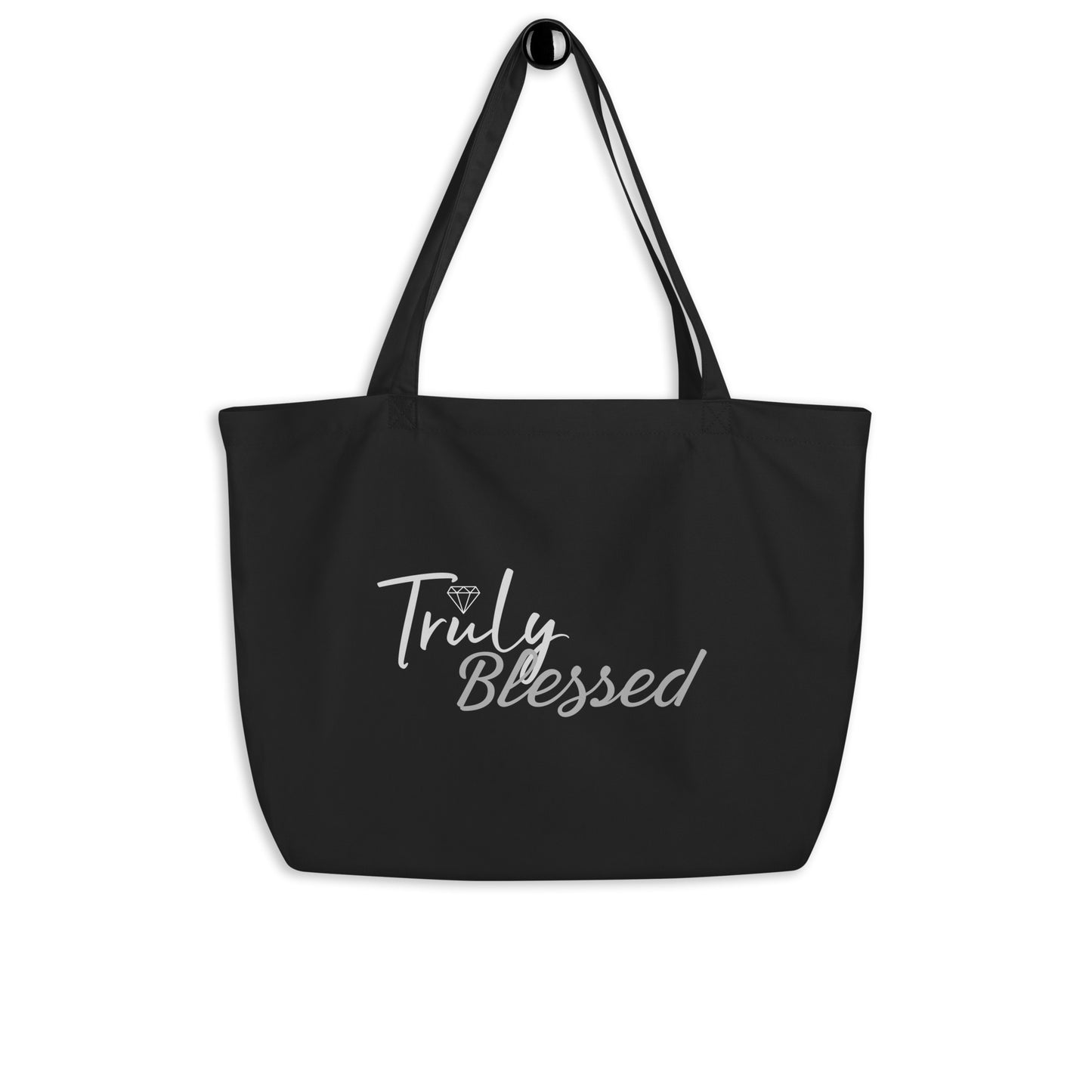 TRULY BLESSED Large organic tote bag