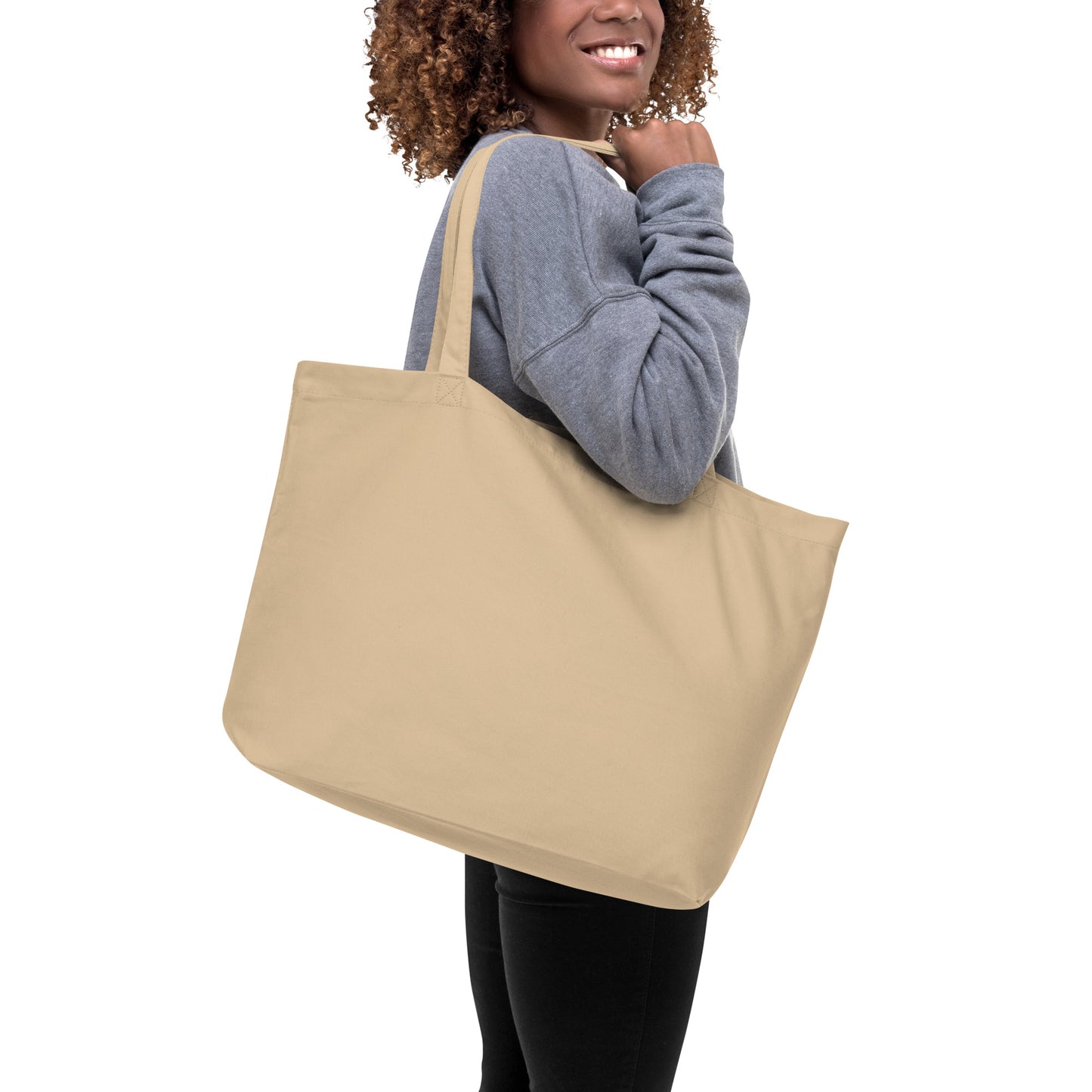 TRULY BLESSED Large organic tote bag