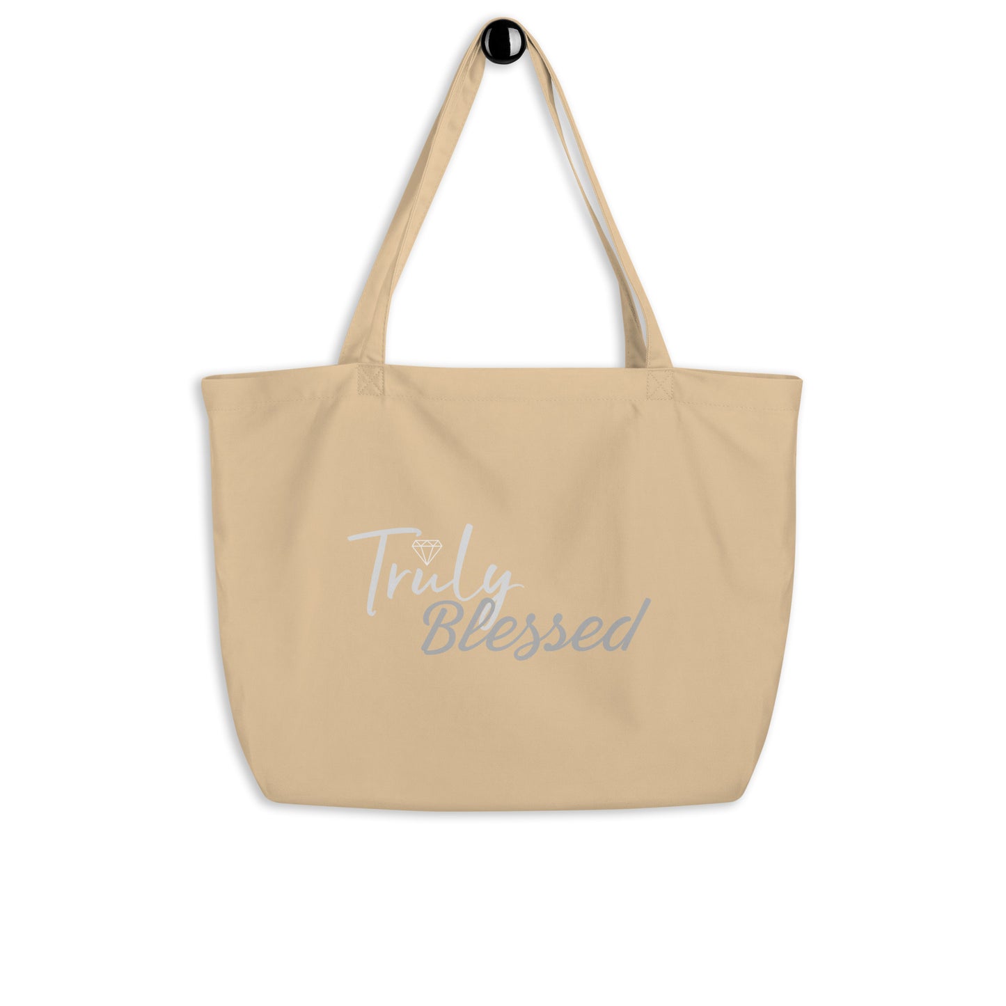 TRULY BLESSED Large organic tote bag